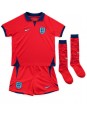 England Harry Kane #9 Auswärts Trikotsatz für Kinder WM 2022 Kurzarm (+ Kurze Hosen)